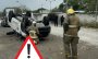 Camioneta queda volcada en Vega de Alatorre