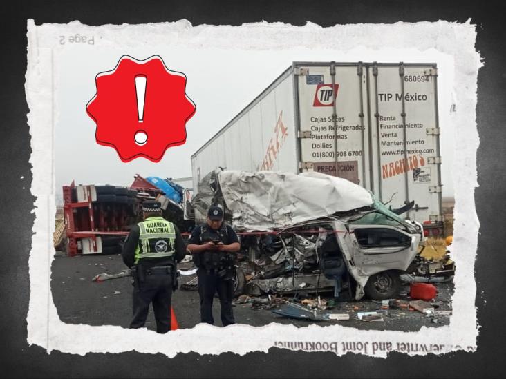 Violento choque en la autopista Xalapa-Perote deja una persona sin vida