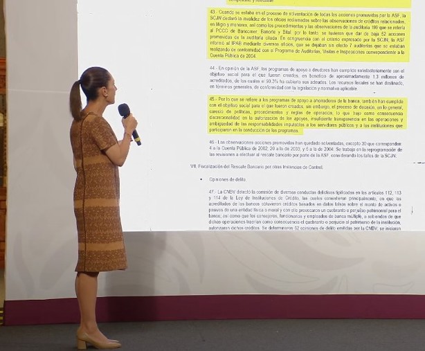 El Fobaproa se va a terminar de pagar hasta el año 2050: Claudia Sheinbaum