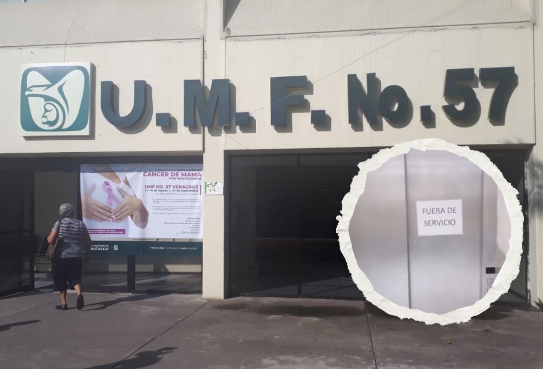 Exhiben elevador sin funcionar en clínica del IMSS de Veracruz