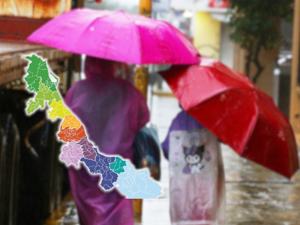 Estas son las zonas de Veracruz donde se esperan fuertes lluvias hoy