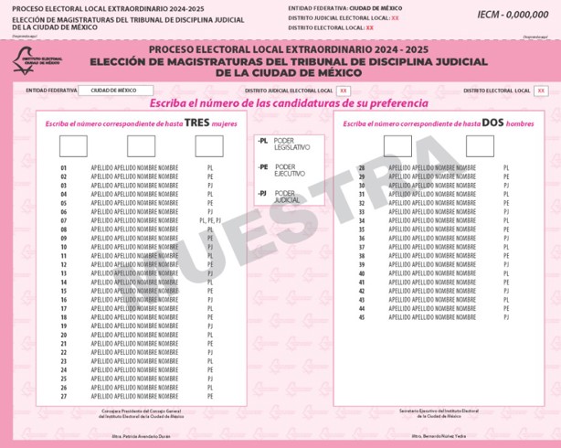 Este fin de semana llegarán a Veracruz y Boca del Río boletas de la elección judicial