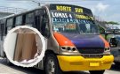 Exhiben camión urbano de Veracruz con agujero; usuarios podían ver la llanta | VIDEO