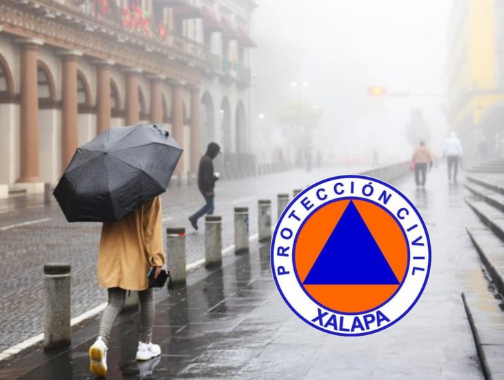 ¡Se va el calor! Emite PC Xalapa recomendaciones por Frente Frío 42