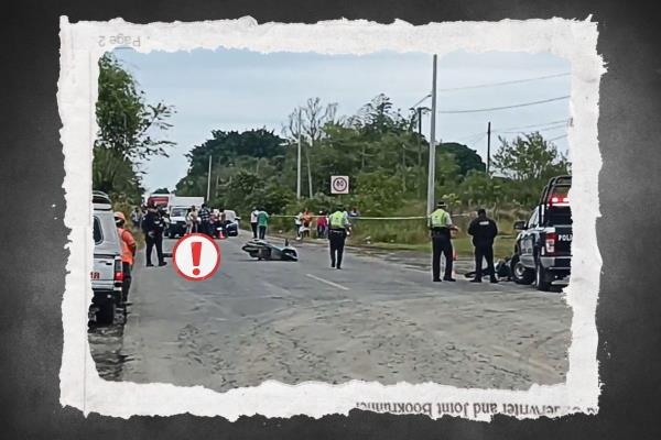 Fatal choque de motociclistas en carretera de Martínez de la Torre