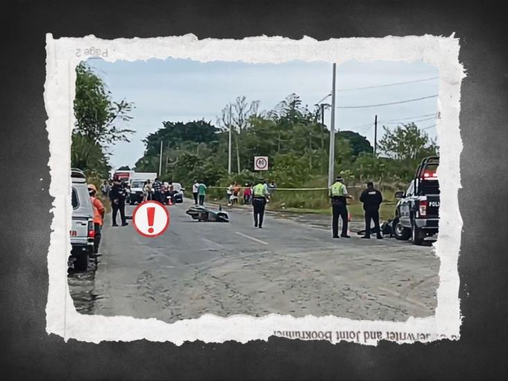 Fatal choque de motociclistas en carretera de Martínez de la Torre