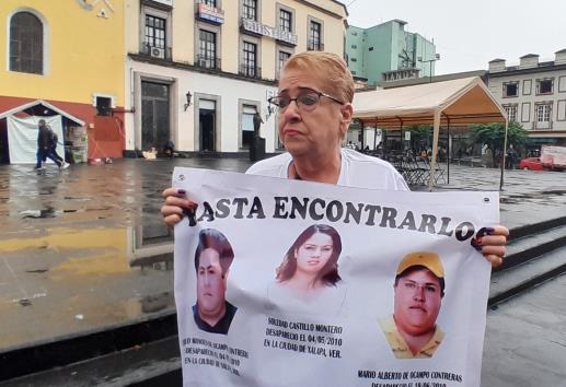 Lolita busca a sus dos hijos y nuera; desaparecieron hace 15 años en Xalapa