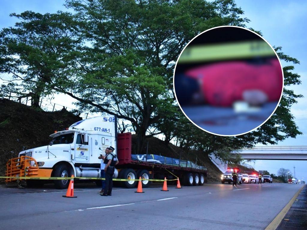 Trailero muere aplastado por su unidad en autopista La Tinaja- Cosoleacaque ¡Trágico accidente! | VIDEO