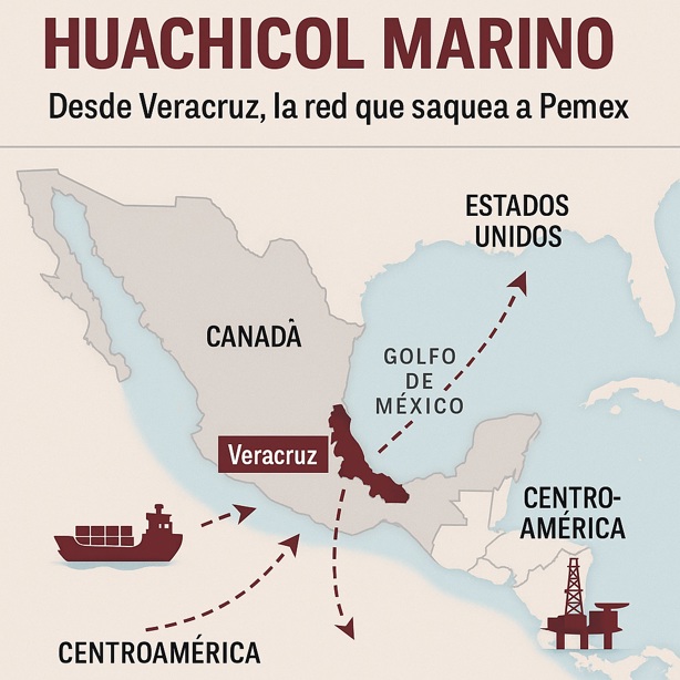 Así operan frente a Veracruz barcos huachicoleros que saquean a Pemex