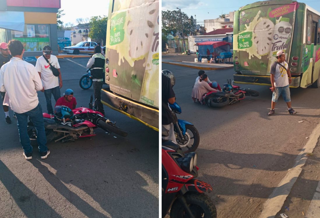 Motociclista cocha contra camión urbano Lomas 4; tenía cuatro días con su unidad nueva