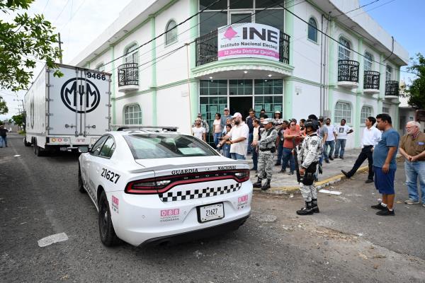 Llegan al INE Veracruz las boletas para la elección del Poder Judicial
