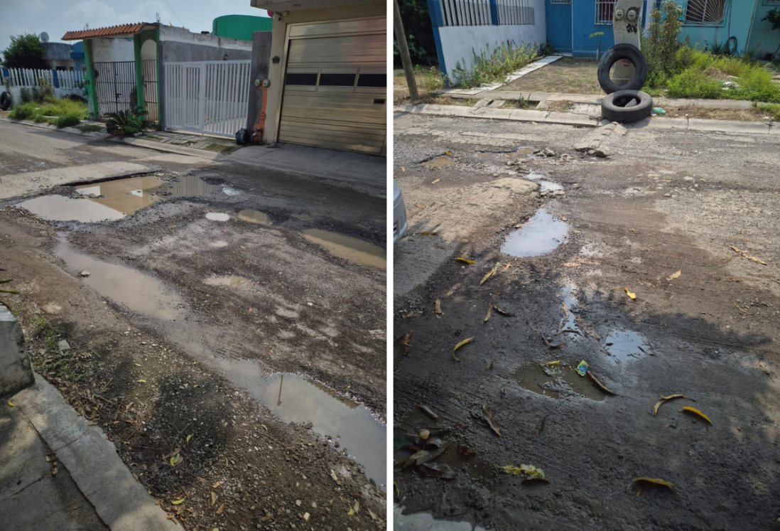 Vecinos del Fraccionamiento Torrentes piden reparar calle Tamul