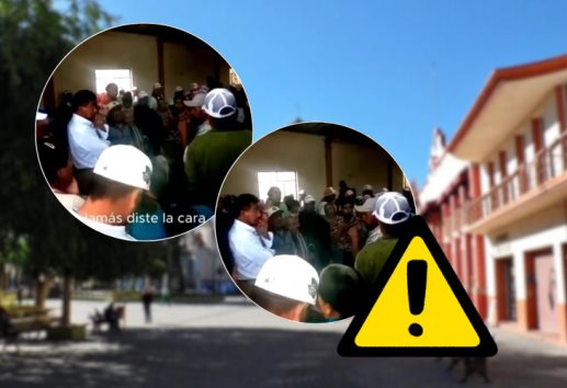 Ejidatarios, encaran a candidato del PRI a la alcaldía de Perote; reclaman se apoderó de terrenos (+Video)