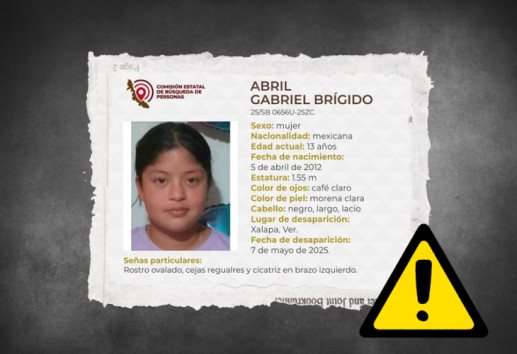 Se busca: Abril está desaparecida en Xalapa; tiene 13 años