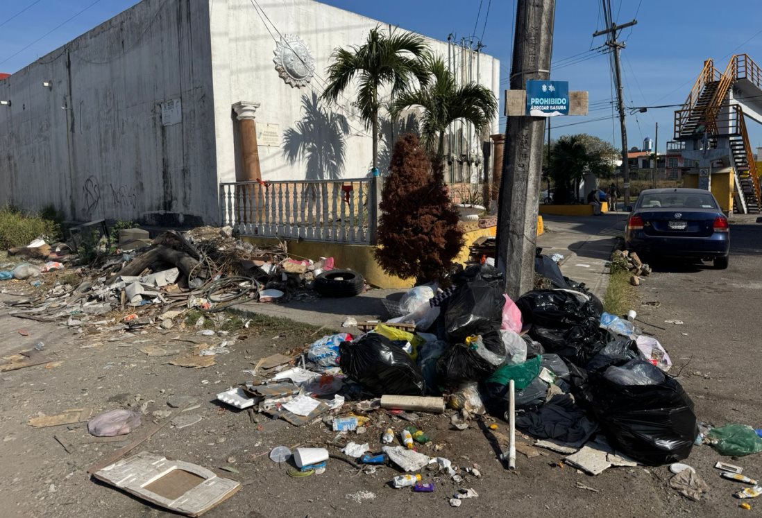 Vecinos de colonia Astilleros denuncian acumulación de basura