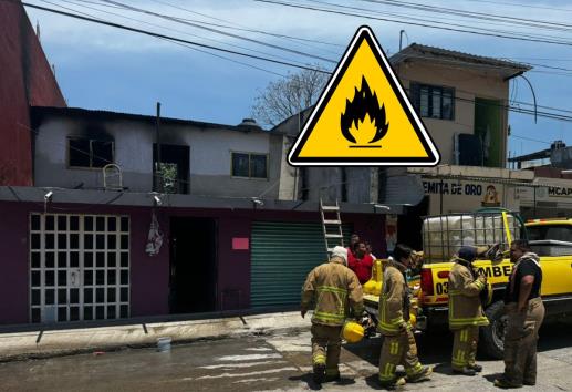 Momentos de pánico por incendio en vivienda de Misantla