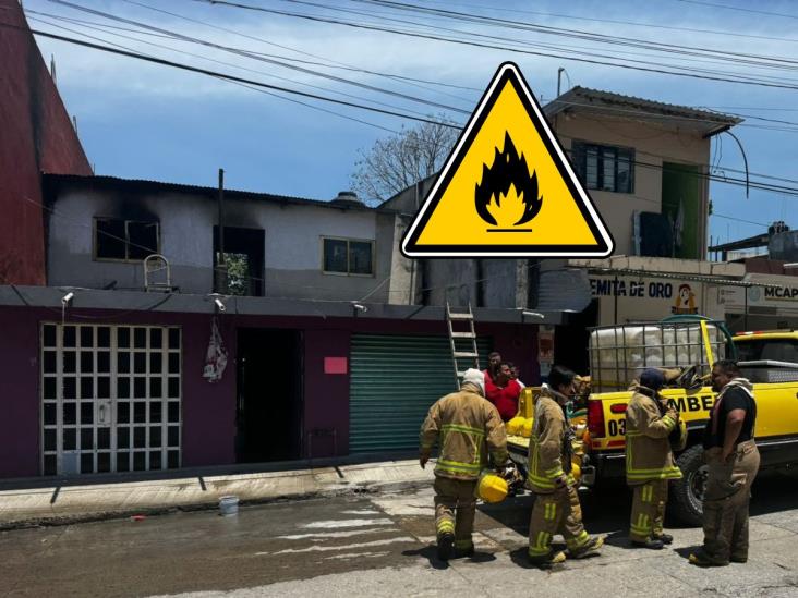 Momentos de pánico por incendio en vivienda de Misantla