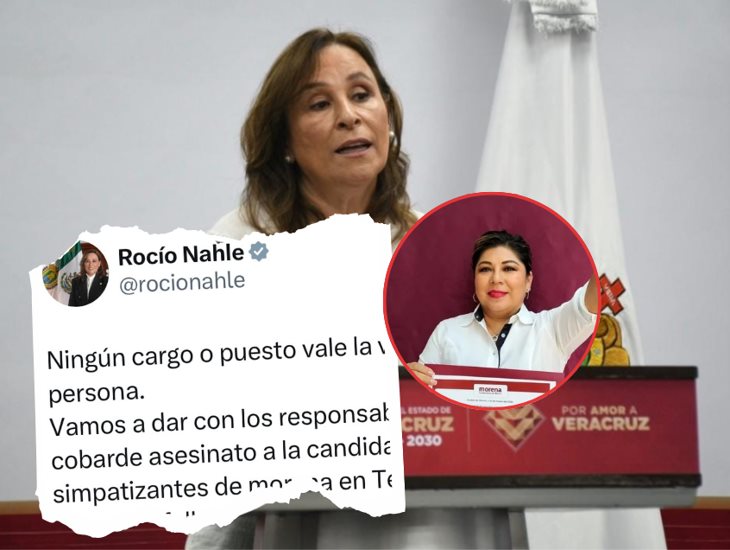 No se descansará hasta dar con los responsables: Rocío Nahle sobre asesinato de candidata en Texistepec