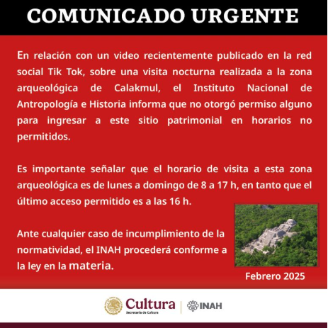 Polémica en Calakmul: ¿Mr. Beast tuvo permisos para recorrer el sitio?  Esto dice el INAH