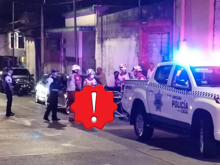 Adulto mayor cae y se golpea la cabeza en calles de Orizaba