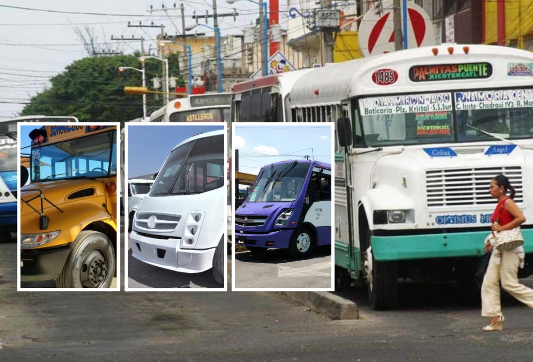 ¿De qué año son los camiones urbanos que circulan en Veracruz y qué riesgo representa?