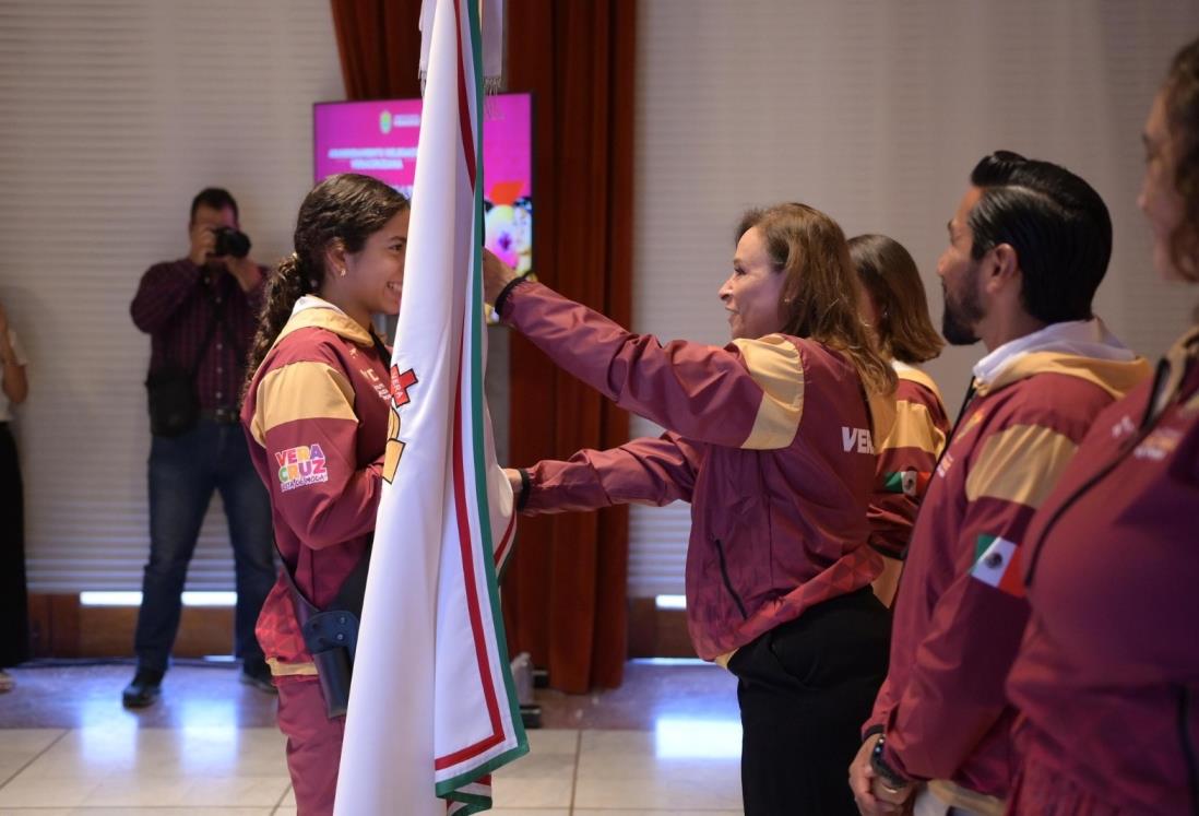 Abandera Rocío Nahle a deportistas para Olimpiada Nacional