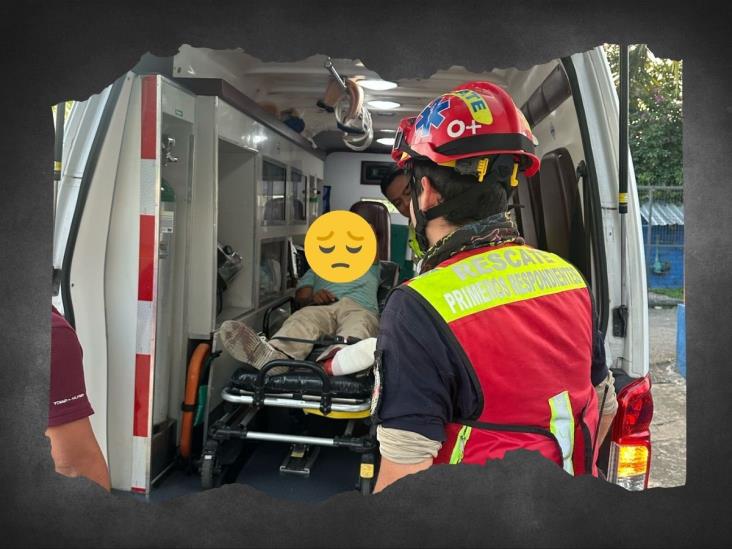 Tras derrapar, motociclista abandona a su compañero en bulevar Córdoba-Fortín