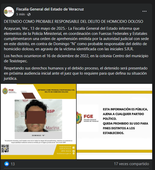 Aspirante a candidatura de Morena es detenido por el asesinato de exalcalde de Texistepec; investigan vínculos con crimen de candidata