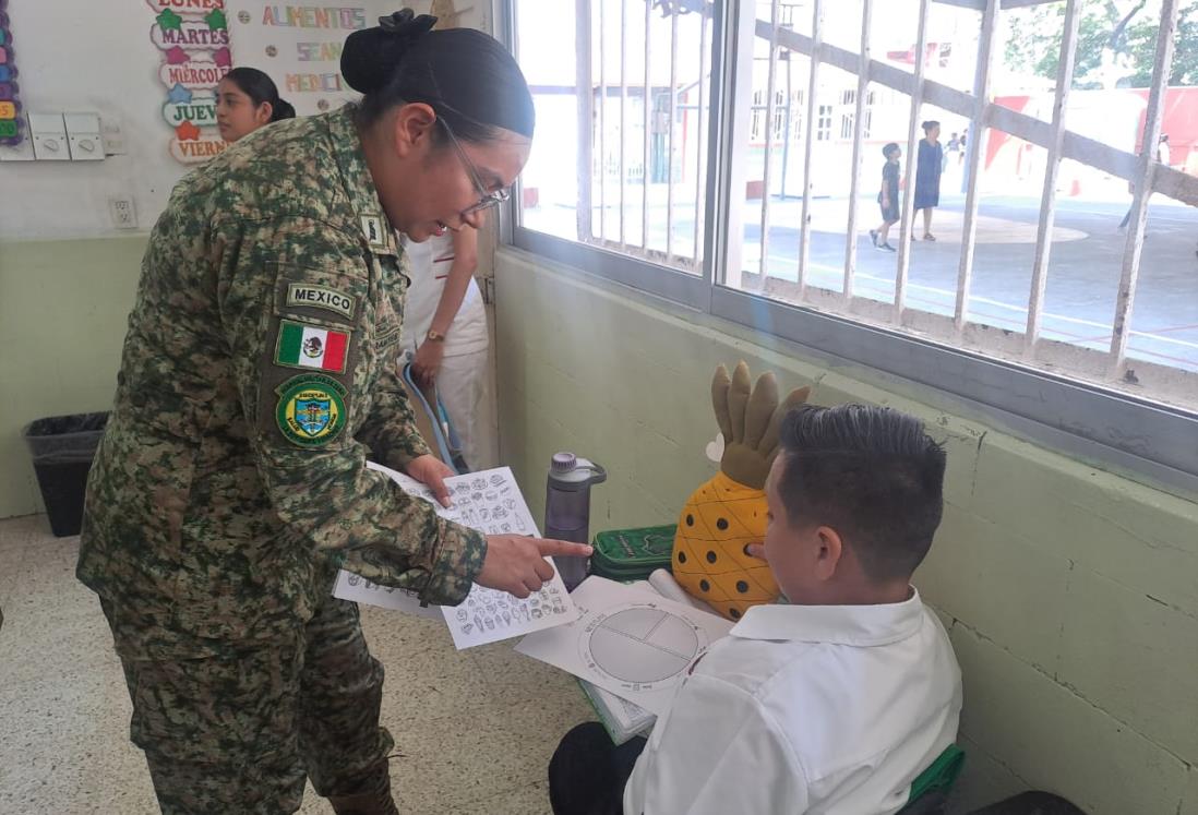 Hospital Militar realiza campaña "Nutrición para todos" en escuelas primarias
