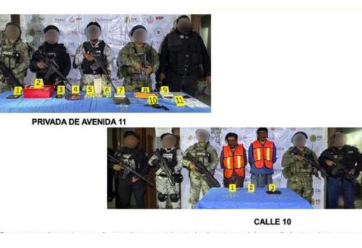 Dos detenidos y objetos asegurados en cateos realizado en Yanga