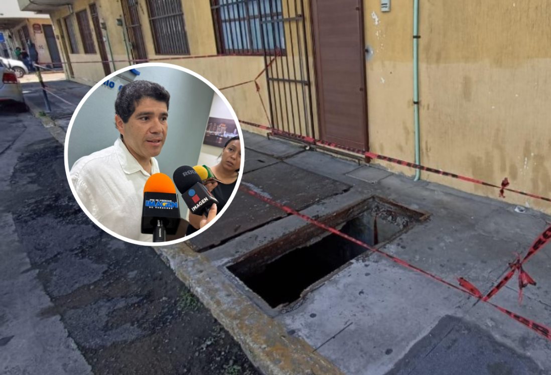 Alertan sobre riesgos de registros de electricidad sin tapa en calles de Veracruz y Boca del Río