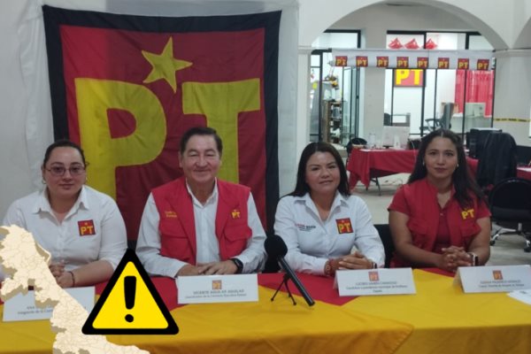 Preocupa a PT inseguridad en torno a proceso electoral en Veracruz