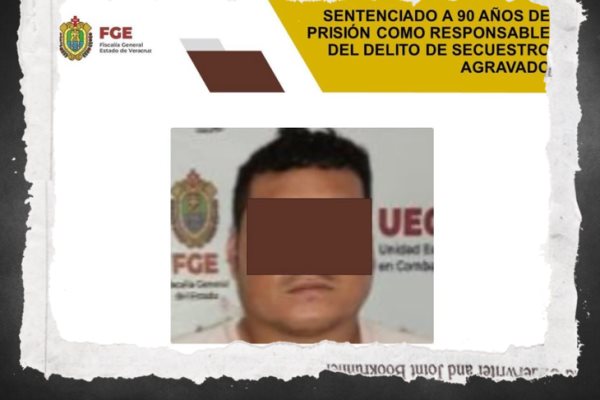 Hombre es sentenciado a 90 años de prisión; por secuestro agravado en Córdoba 