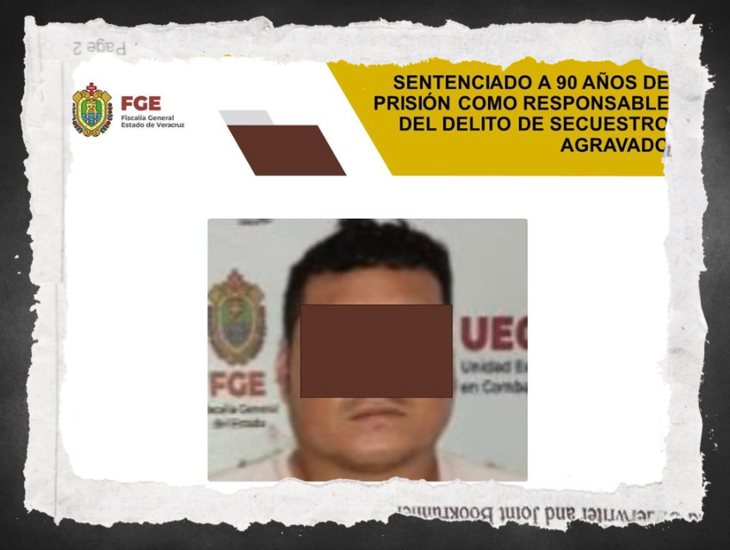 Hombre es sentenciado a 90 años de prisión; por secuestro agravado en Córdoba 
