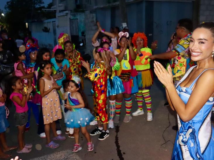 , Miss Universe Veracruz 2025, Fernanda Pumar realizó donativo de juguetes para niños de ´Hogares por el amor de Dios AC´