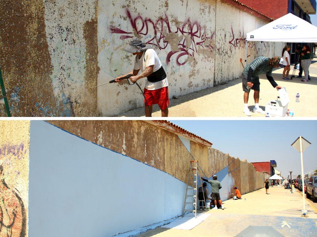 Colectivo Coatza limpia zonas abandonadas del Malecón; así lo transformarán | VIDEO