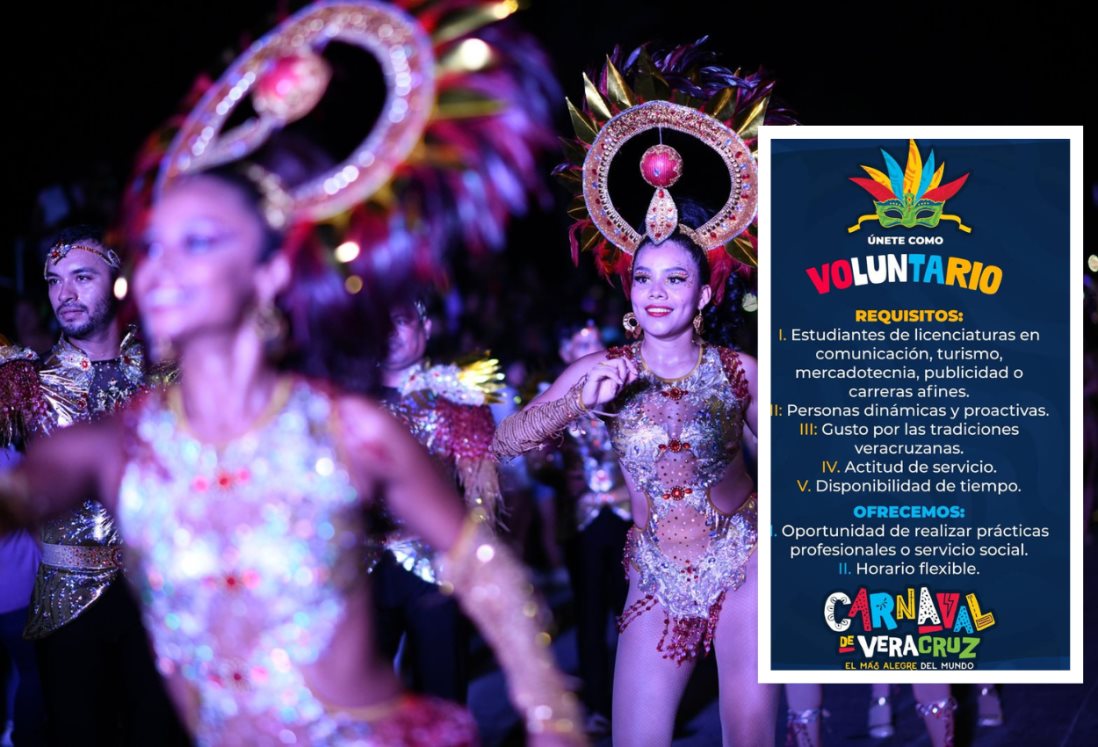 Carnaval de Veracruz 2025: Estos son los requisitos para ser voluntario