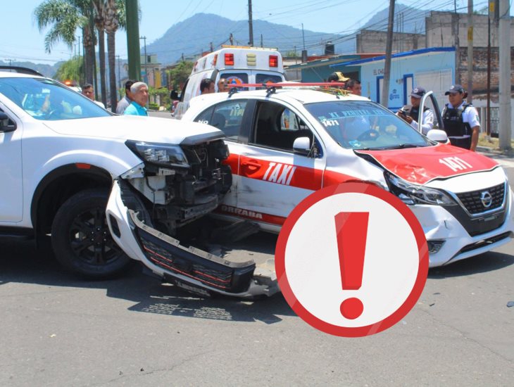 Fuerte choque en Orizaba deja dos lesionados; presuntamente conducía exalcalde de Ixhuatlancillo