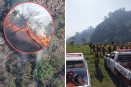 Avanza al 70% control de incendio forestal en Ixtaczoquitlán