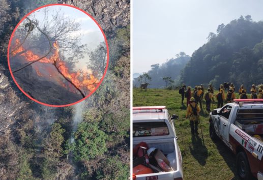 Avanza al 70% control de incendio forestal en Ixtaczoquitlán