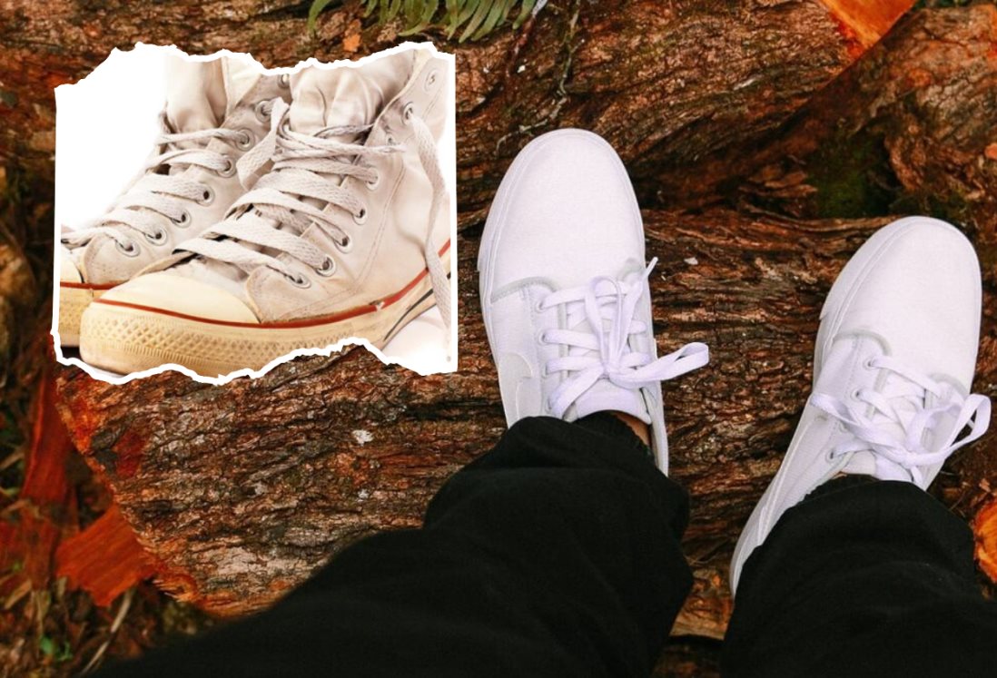 Ésta es la forma correcta de lavar tus tenis blancos para evitar las manchas amarillas | VIDEO