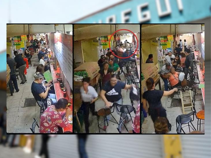 Caos en el Mercado Jáuregui de Xalapa: estalla extintor y desata el pánico (+VIDEO)