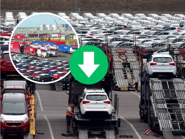 Se desploman exportaciones automotrices de México