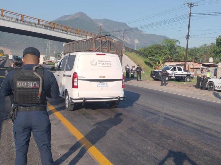 Muere lavador de tráileres atropellado en la autopista Córdoba-Puebla