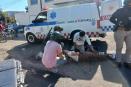 Choque en Progreso Macuiltépetl, en Xalapa, deja a joven motociclista herida