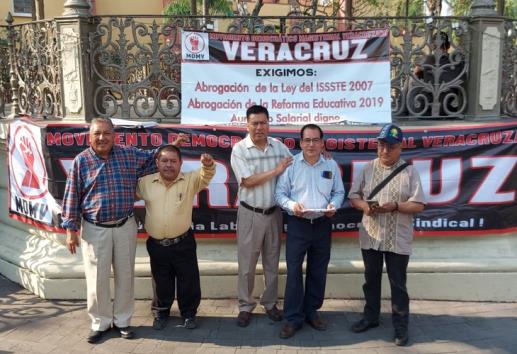 Maestros veracruzanos se suman a jornada nacional de lucha convocada por la CNTE