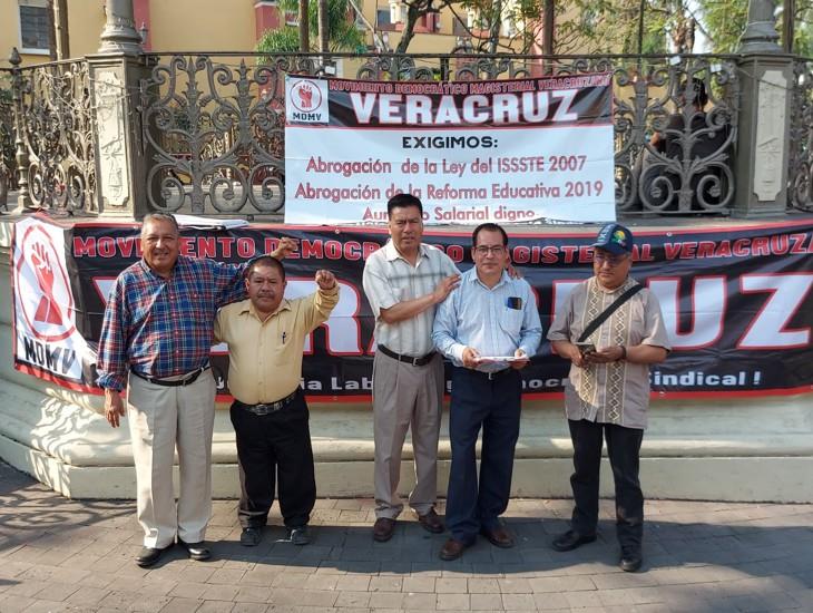 Maestros veracruzanos se suman a jornada nacional de lucha convocada por la CNTE