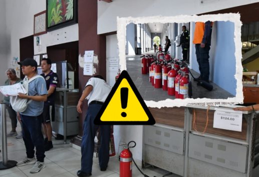 Realizan mantenimiento preventivo a extintores en Palacio Municipal de Córdoba
