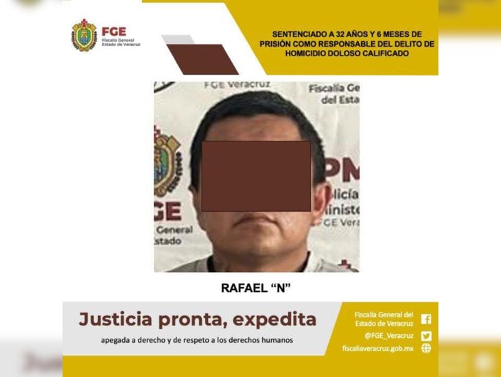 Sentencian a 32 años de prisión a homicida de menor en Tlapacoyan