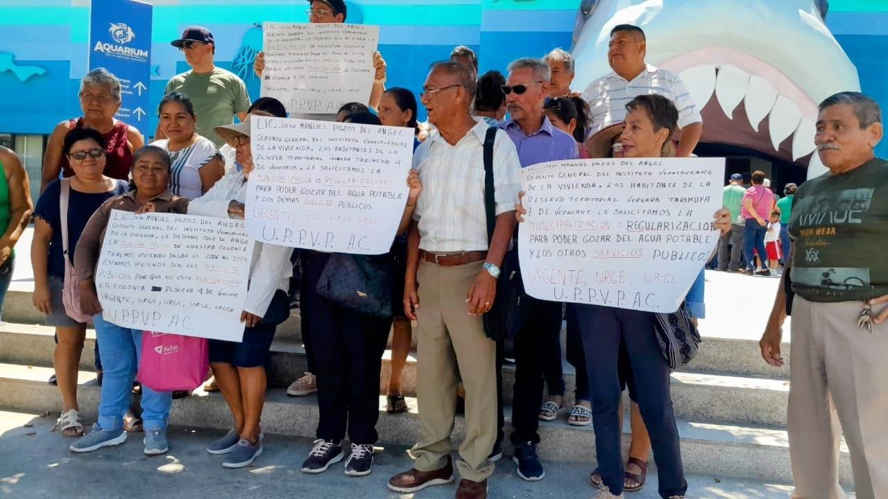 Habitantes de la Reserva 4 en Veracruz exigen ser regularizados
